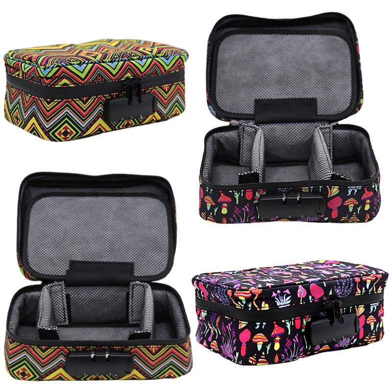 Smell Proof Canvas Poly Stash/Toiletry Bag ( BAG-1001) | Assorted Designs product image